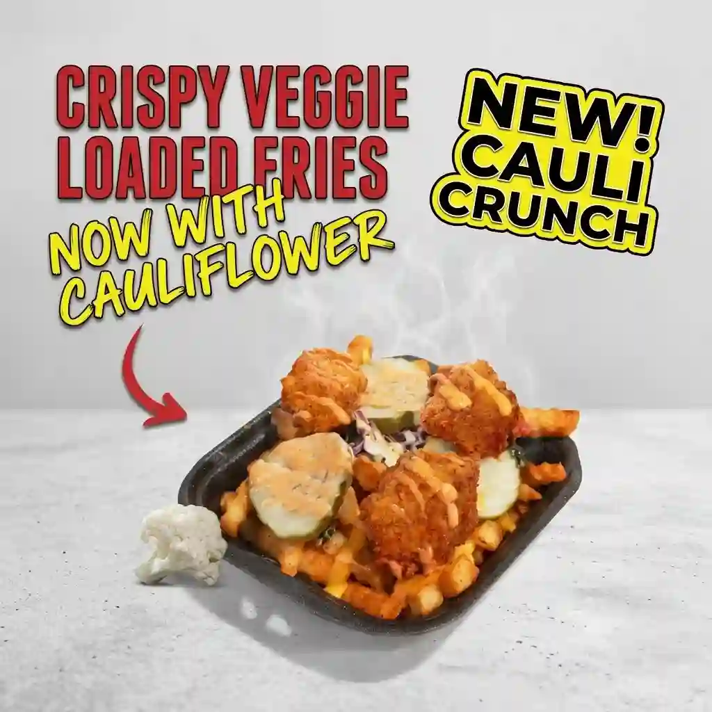 Small Cauliflower Top Loaded Fries - Dave's hot Chicken Menu