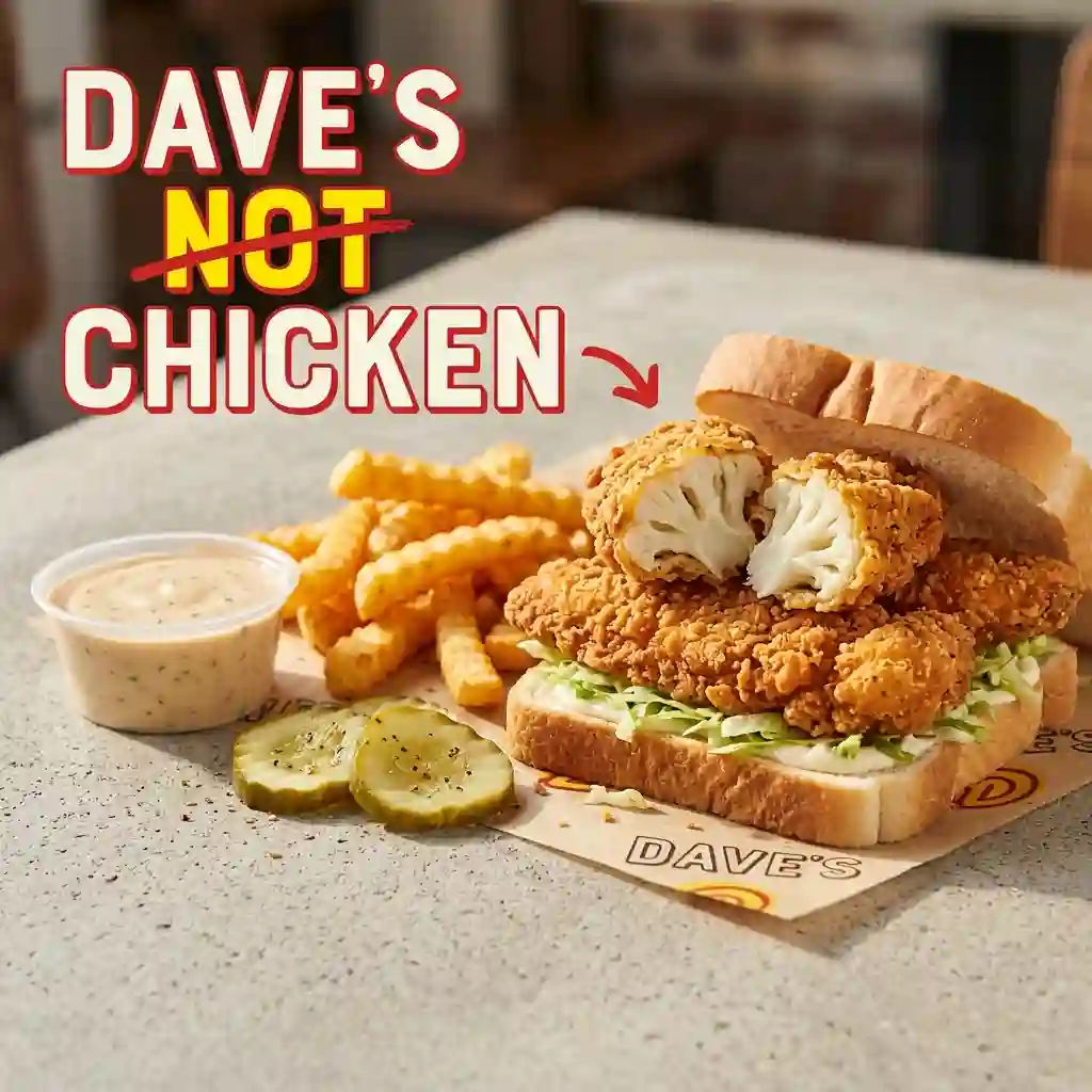 Dave's Hot Chicken Menu - 2 Cauli Tenders with Fries