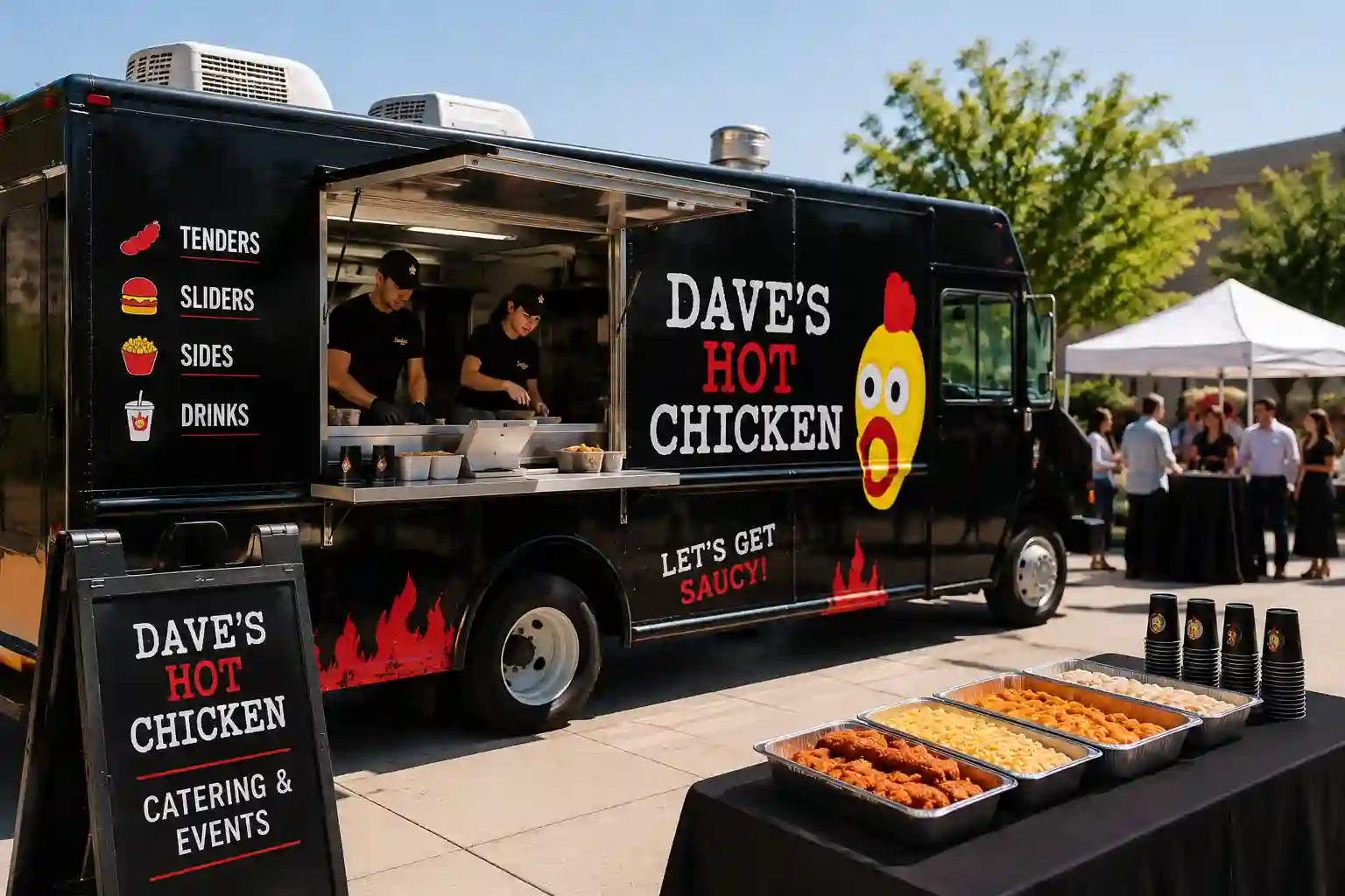Dave’s Hot Chicken food truck catering for events